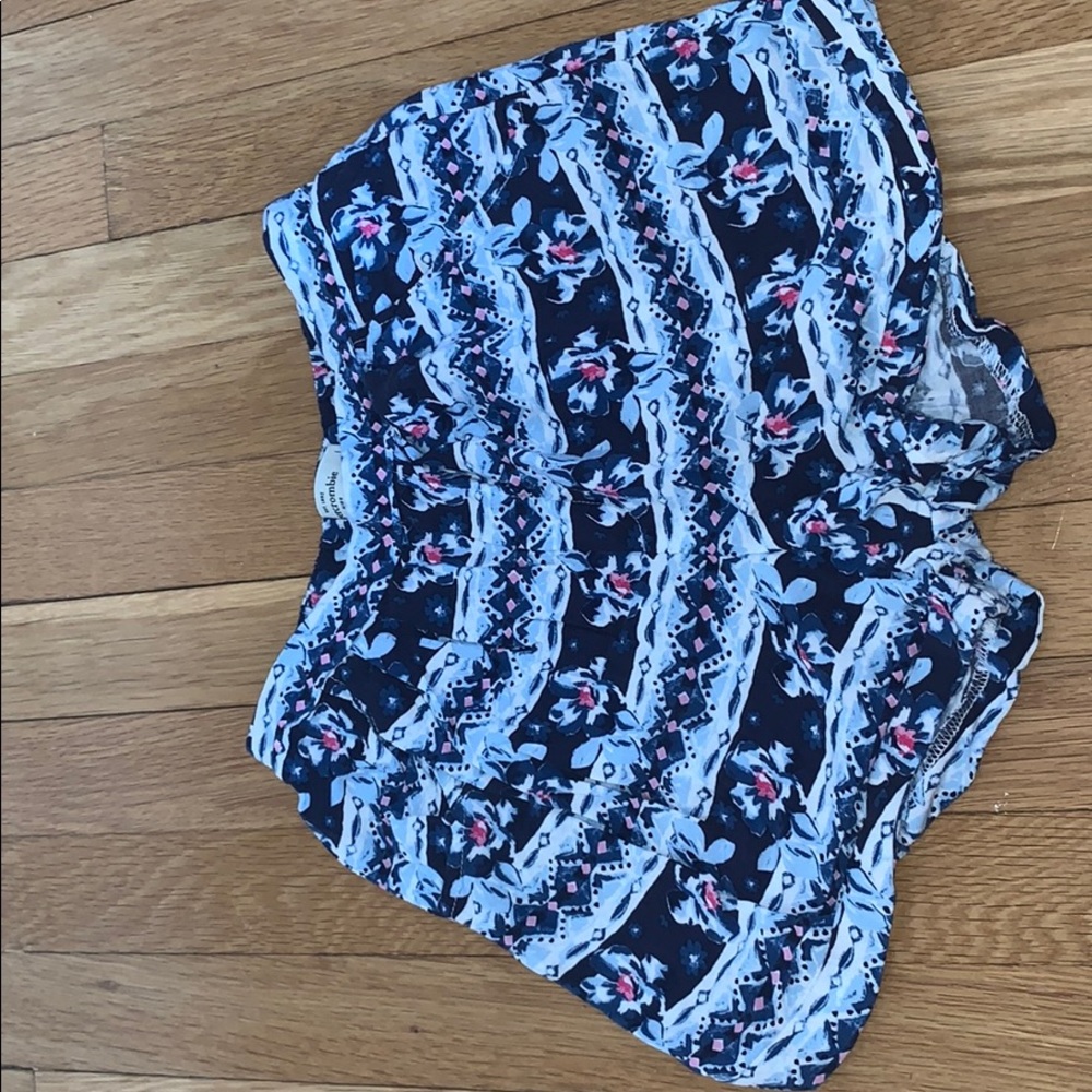 flowery, flowy shorts